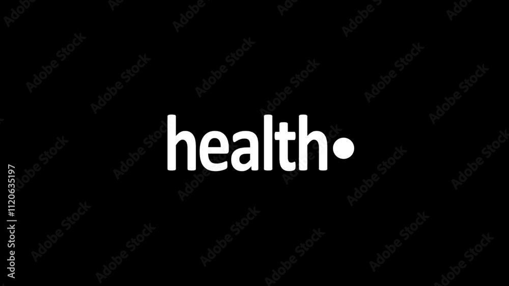 health text simple cool effect animation. health text simple cool effect animation.