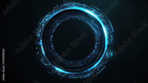 Abstract Futuristic Circle