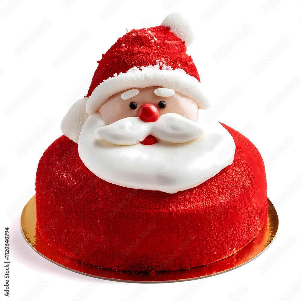 Santa Claus Christmas Cake Red Velvet Festive Dessert Holiday Treat Winter Sweet Pastry Santa Claus Christmas Cake Red Velvet Festive Dessert Holiday Treat Winter Sweet Pastry