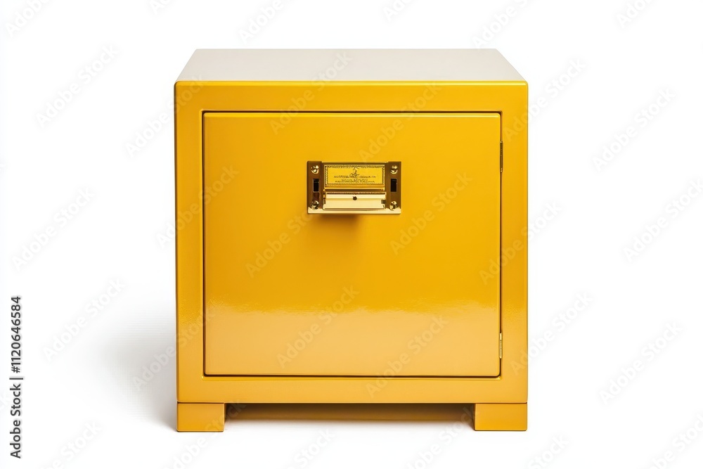 Bright Yellow Storage Box with Glossy Finish for Organizing Home Essentials and Accessories Bright Yellow Storage Box with Glossy Finish for Organizing Home Essentials and Accessories