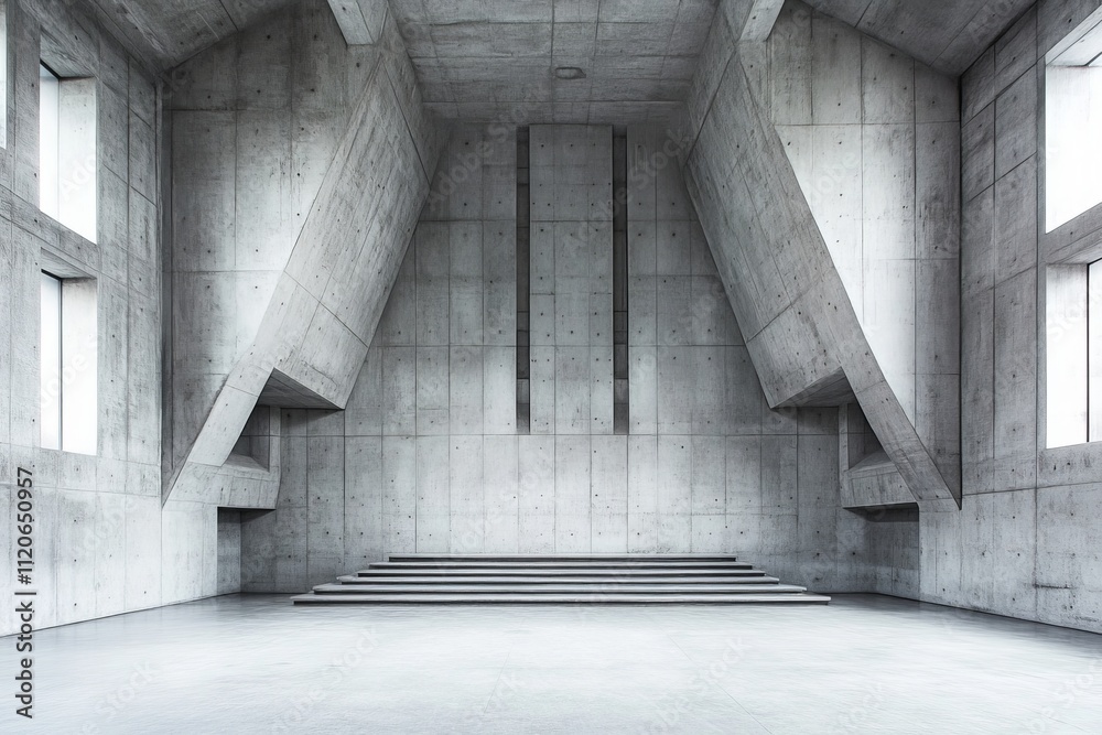 A brutalist cultural center with exposed concrete and minimalistic design.Brutalist architecture.Brutalism art.Brutalist design.Raw concrete. A brutalist cultural center with exposed concrete and minimalistic design.Brutalist architecture.Brutalism art.Brutalist design.Raw concrete.