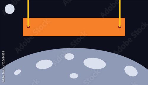 Background design template moon unique design