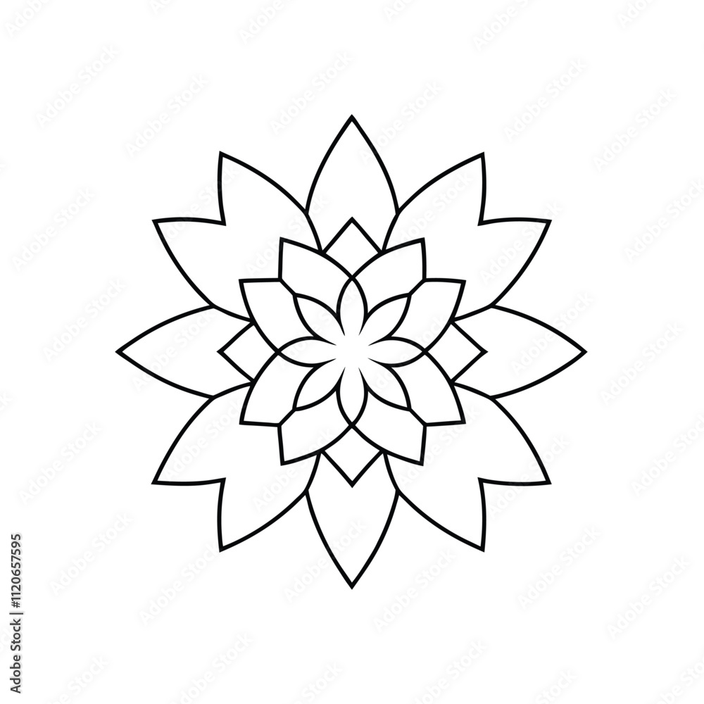 abstract flower illustration
