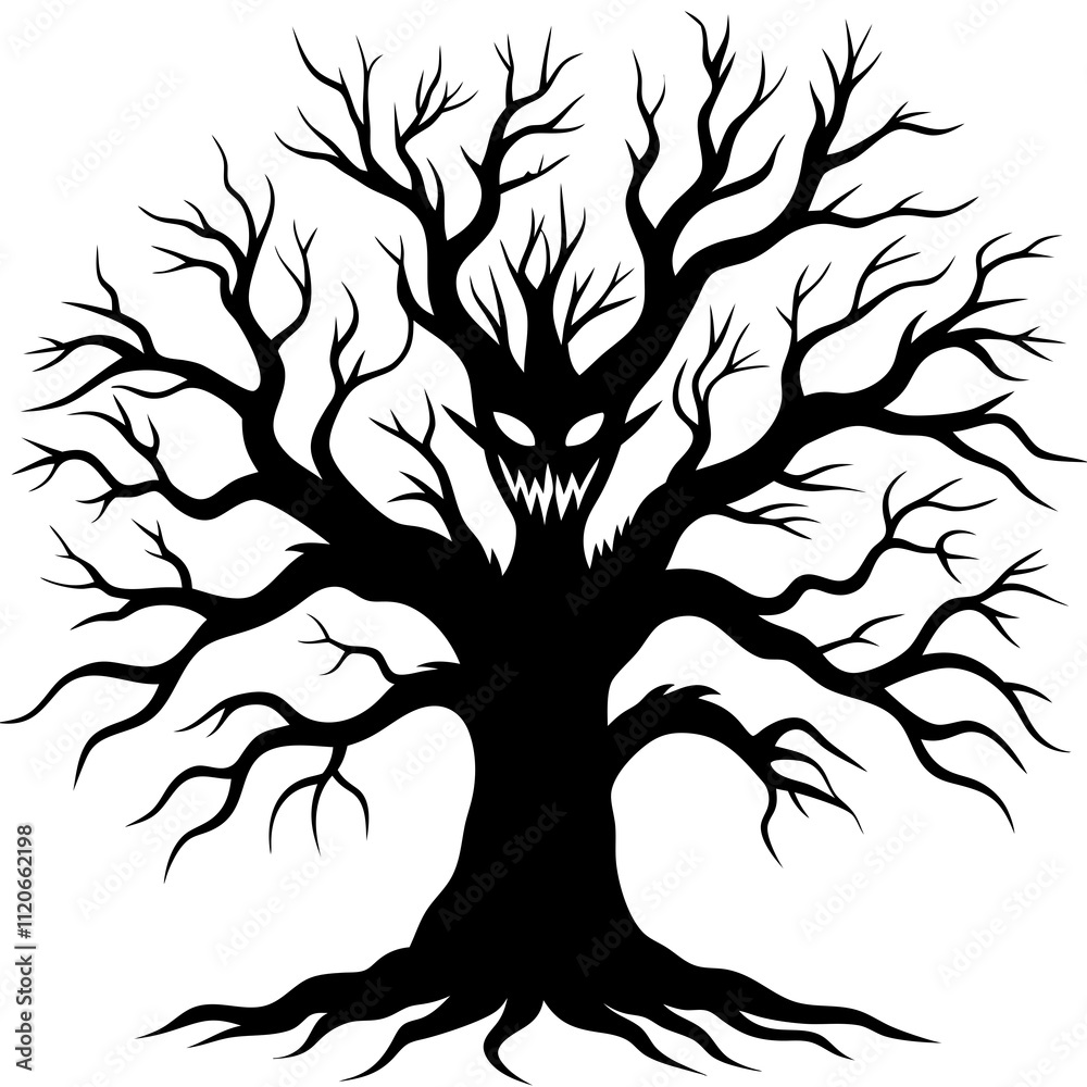 silhouette of a tree silhouette of a tree