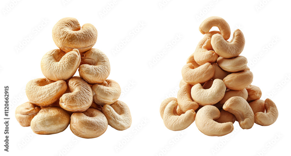 Cashew Nuts Piled in a Creative Arrangement Cashew Nuts Piled in a Creative Arrangement