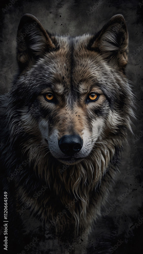 Dramatic Wild Wolf in Abstract Wilderness High Quality Professional Photography with Dark and Moody Visuals Dramatic Wild Wolf in Abstract Wilderness High Quality Professional Photography with Dark and Moody Visuals