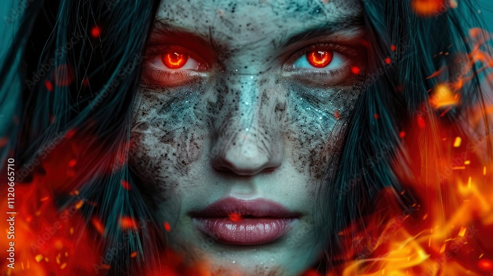 Fiery Enchantress A Portrait of a Woman Embracing Inner Fire Fiery Enchantress A Portrait of a Woman Embracing Inner Fire