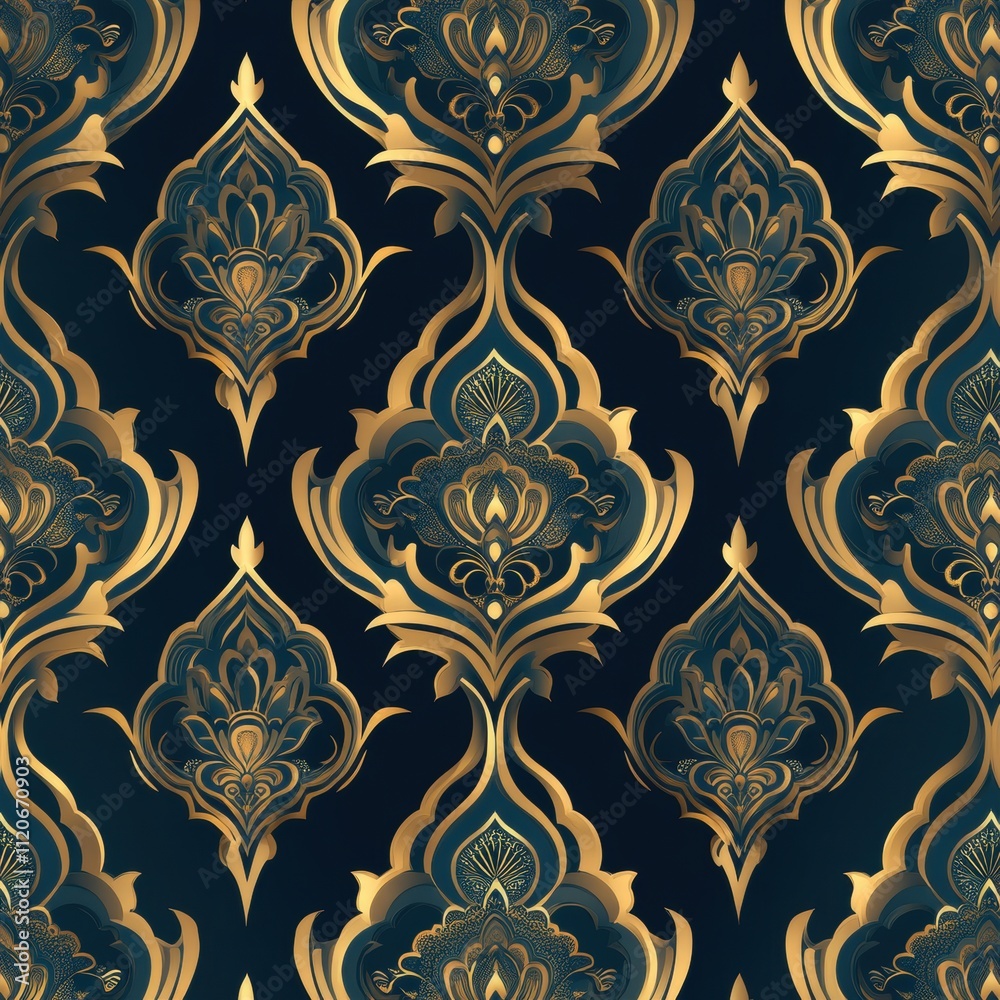 Elegant golden floral pattern home decor digital artwork luxurious design close-up view opulent aesthetic inspiration Elegant golden floral pattern home decor digital artwork luxurious design close-up view opulent aesthetic inspiration