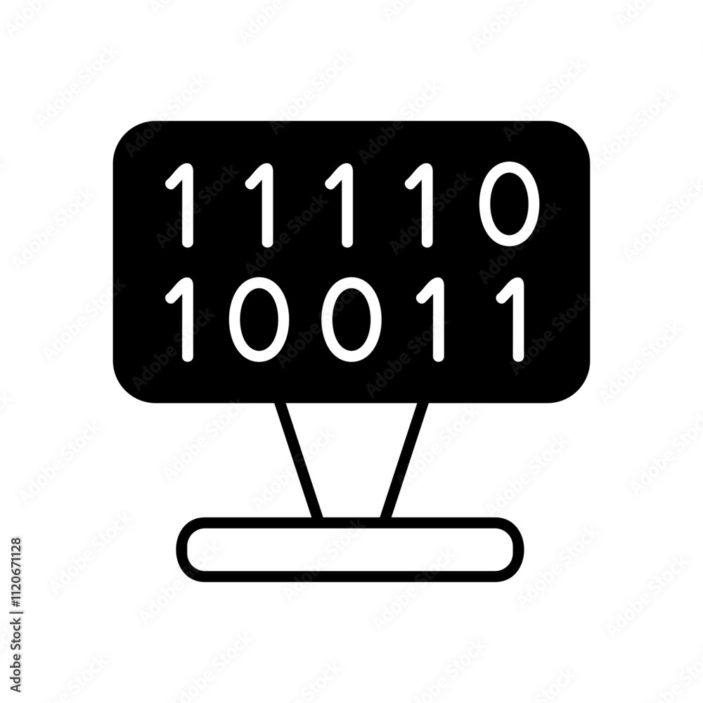 Binary Code Overlay Binary Code Overlay