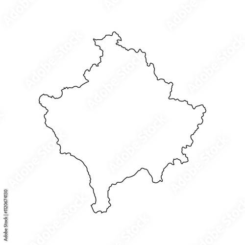 map of kosovo icon design