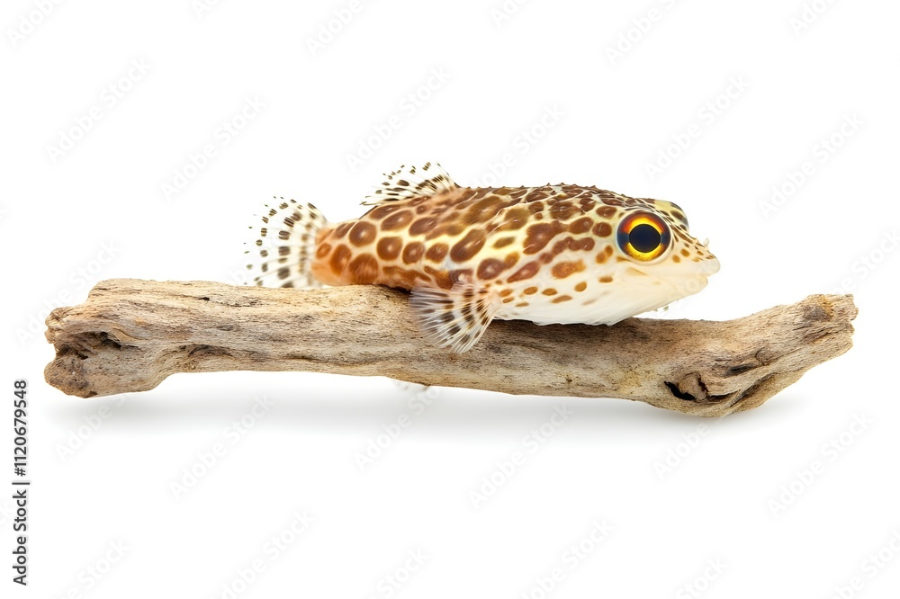 Fototapeta premium Pufferfish Isolated on White Background.