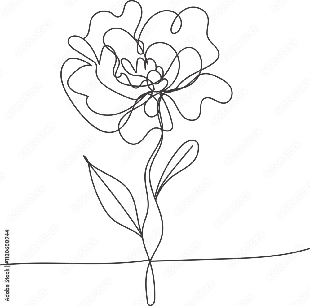 Obraz premium vector illustration of a flower