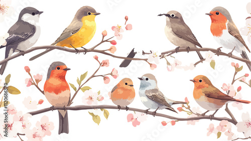 set of birds