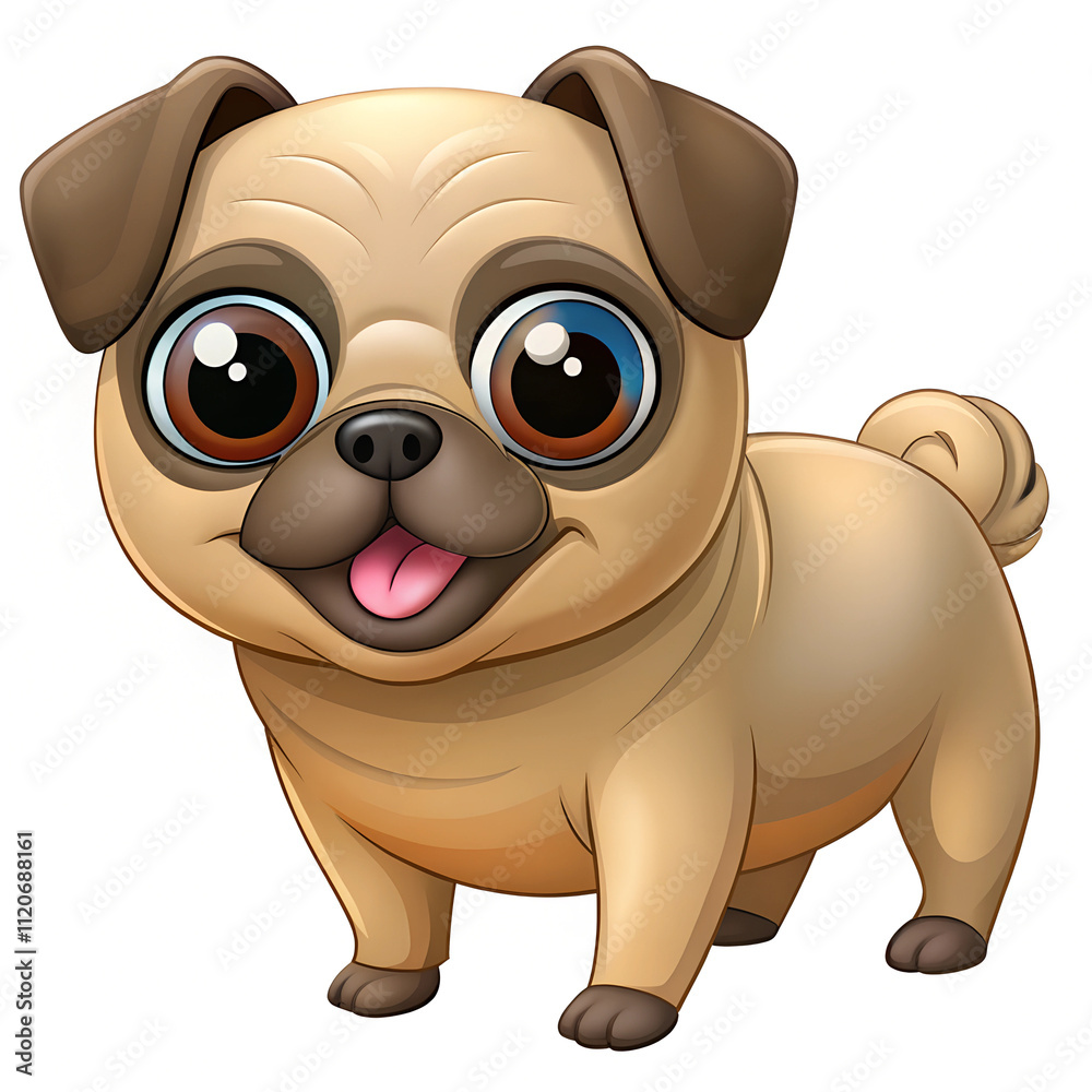 Naklejka premium dog cartoon