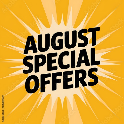 August Special Offers Announcement Graphic Design photo