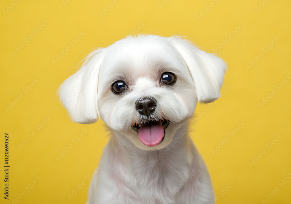 Obraz premium 말티즈 애완동물 반려견 말티푸 애완견 개 강아지 