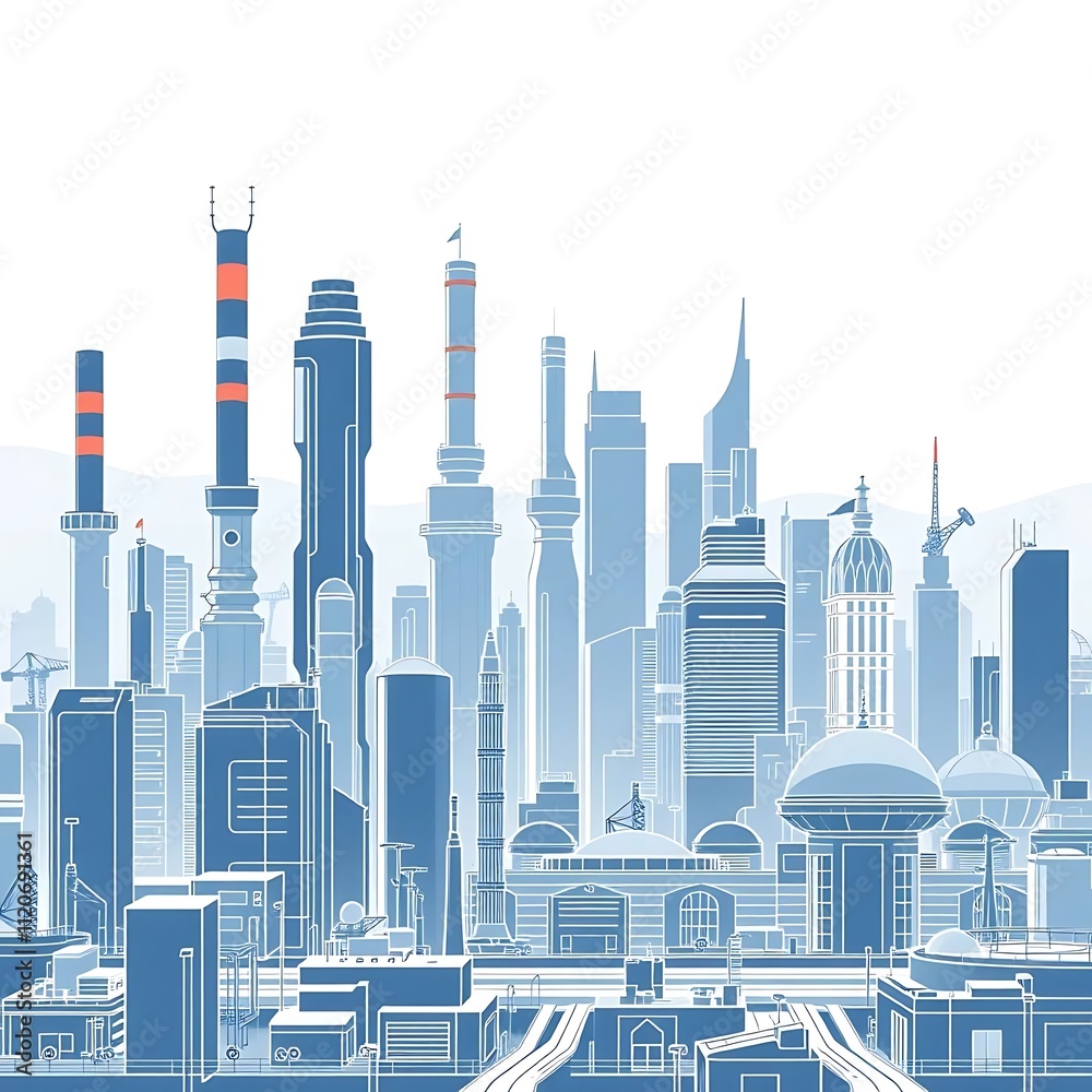 Obraz premium city cityscape