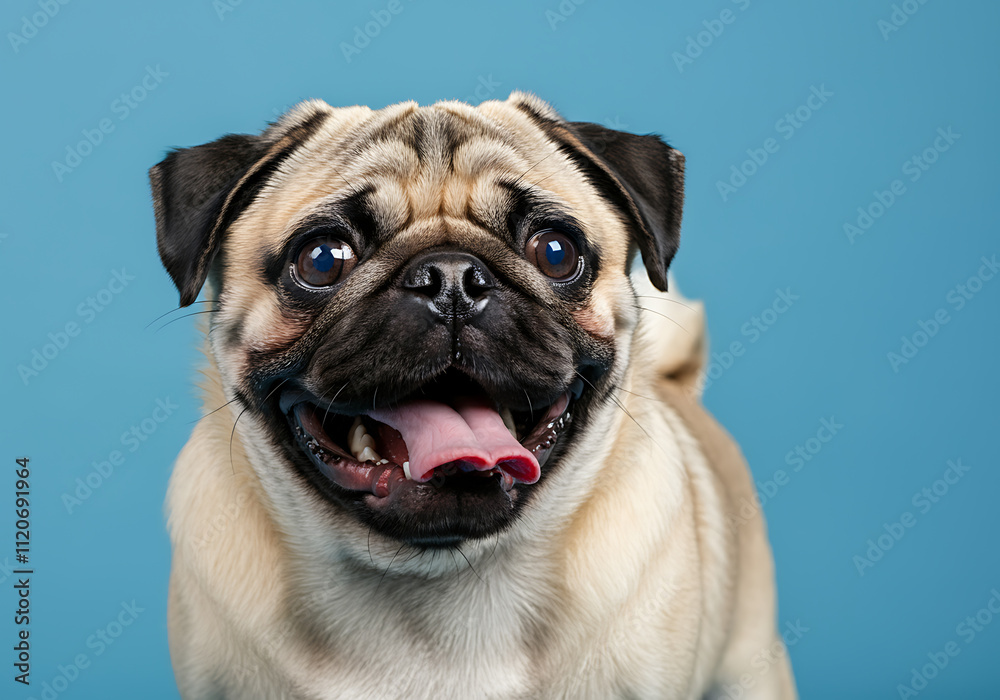 Obraz premium 퍼그 애완동물 반려견 애완견 개 강아지 