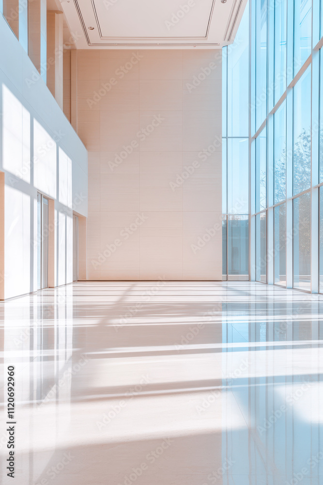 Obraz premium Modern Office Lobby with Natural Light