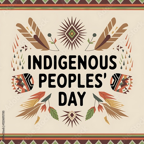 Indigenous Peoples Day Celebration Artistic Design photo