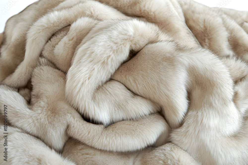 A close-up of a soft, luxurious fur blanket, showcasing its texture and warmth. A close-up of a soft, luxurious fur blanket, showcasing its texture and warmth.
