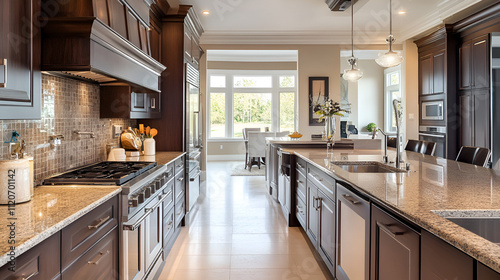 elegant kitchen interior rich in luxurious bespoke details