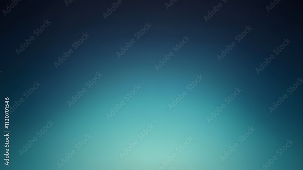 Obraz premium A serene gradient background transitioning from deep teal to a lighter, brighter teal. Perfect for minimalist designs or as a subtle backdrop.