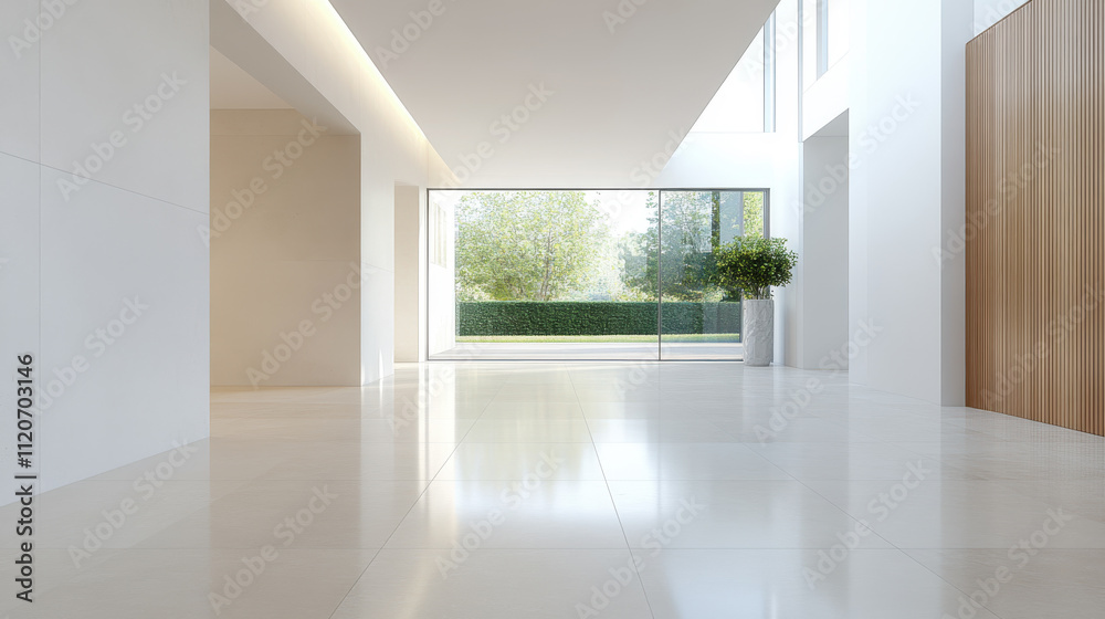 Fototapeta premium Modern Minimalist Interior with Natural Light