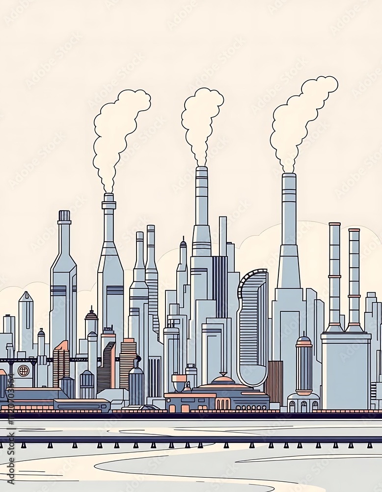 Obraz premium modern city skyline