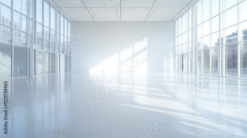 Wallpaper Mural Modern Office Space with Large Windows Torontodigital.ca