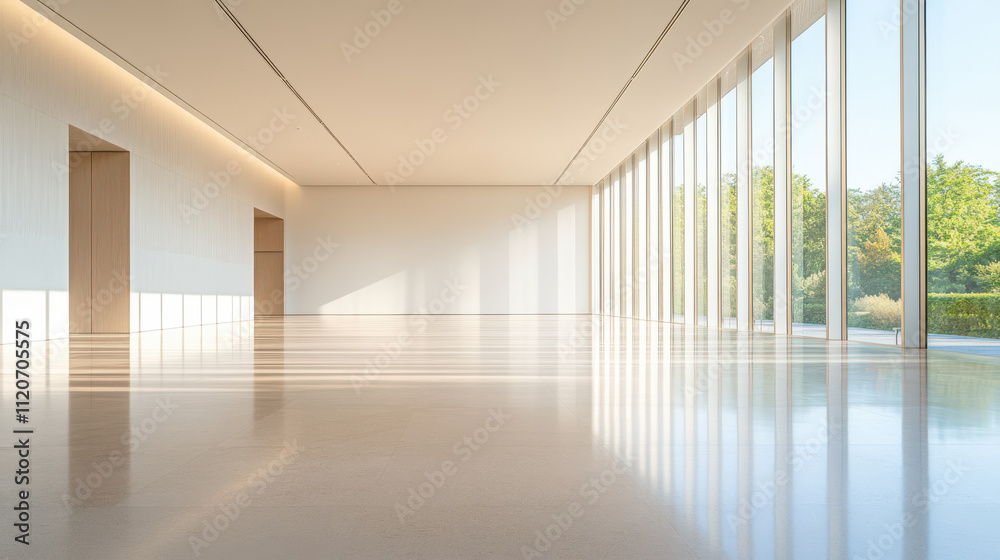 Fototapeta premium Modern Minimalist Interior with Natural Light