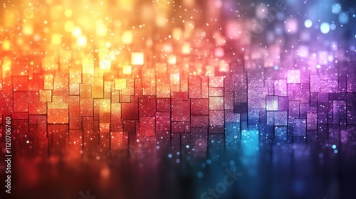 Wallpaper Mural Abstract colorful glowing mosaic background. Torontodigital.ca