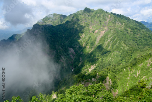 長野の戸隠山、八方睨から望む西岳 photo