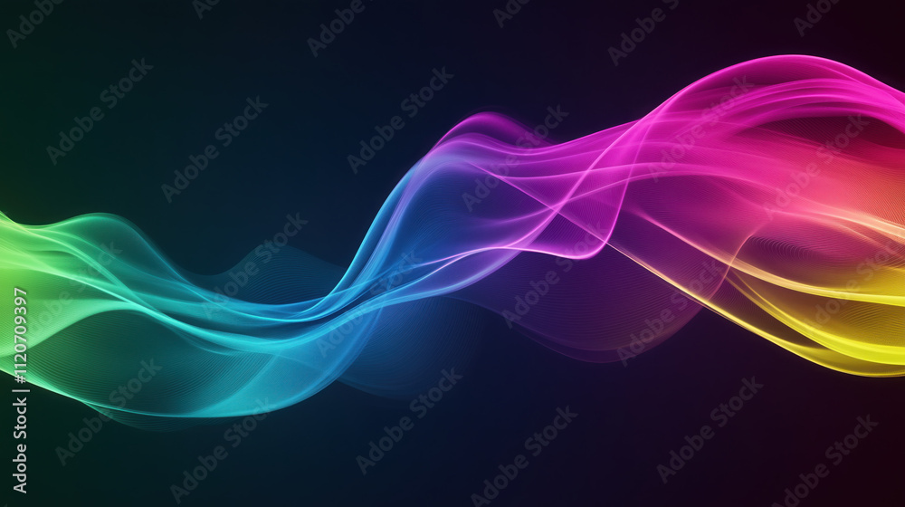 Abstract 3D Flowing Liquid-Like Wave Textures in Magenta, Lime Green, and Cyan Gradient Abstract 3D Flowing Liquid-Like Wave Textures in Magenta, Lime Green, and Cyan Gradient