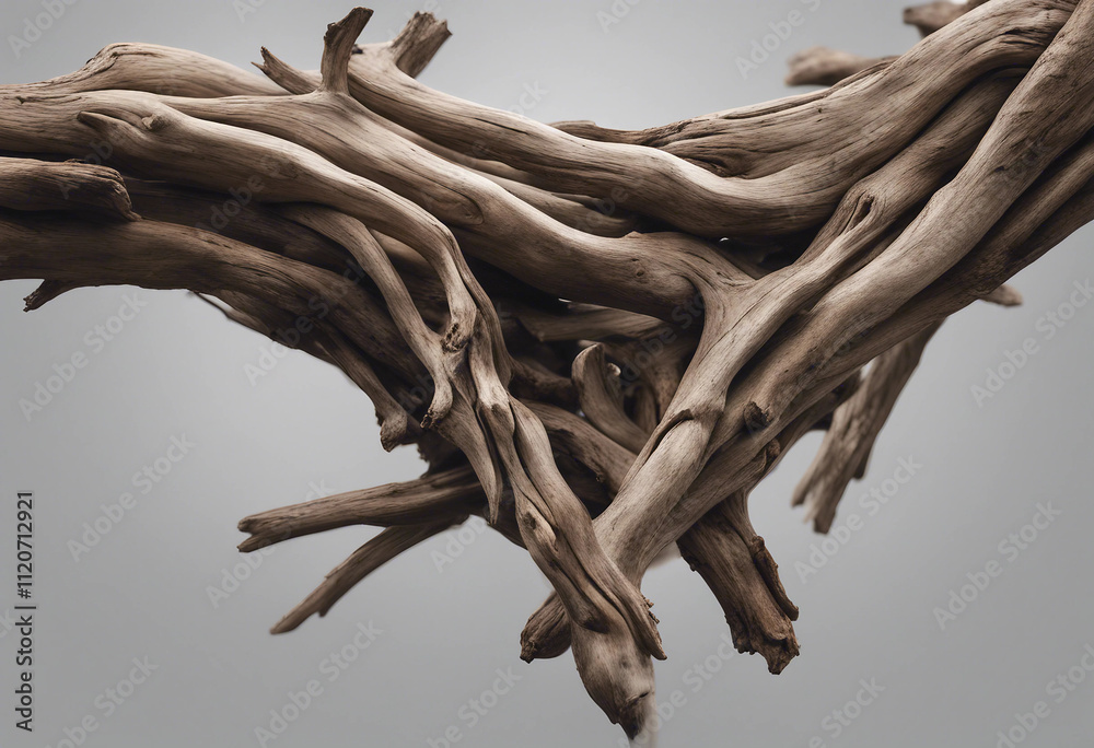 Twisted driftwood isolated on transparent background Twisted driftwood isolated on transparent background