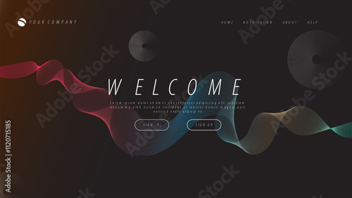 abstract background for your landing page design. Minimal background for website designs