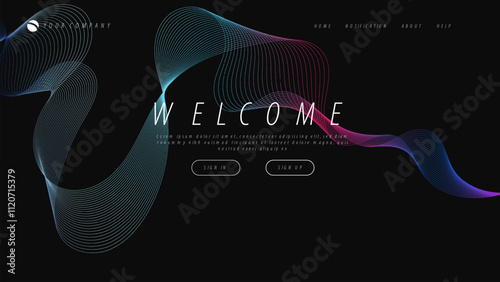 abstract background for your landing page design. Minimal background for website designs