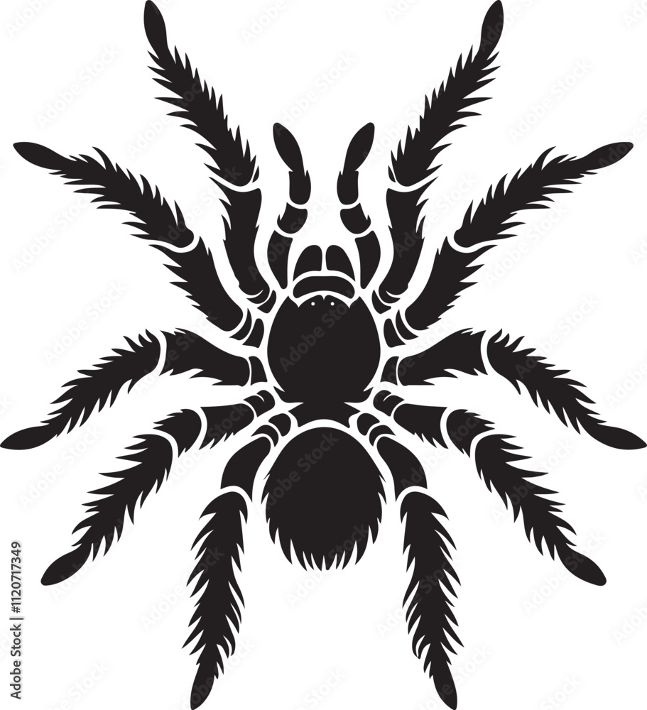Obraz premium Tarantula silhouette vector, Tarantula illustration Design