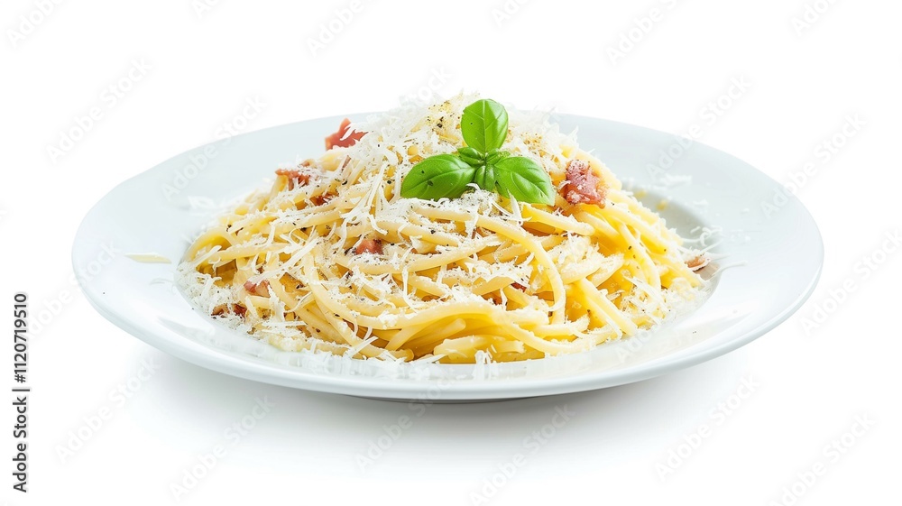 Realistic and finely detailed shot of a plate of creamy Alfredo pasta
Realistic and finely detailed shot of a plate of creamy Alfredo pasta