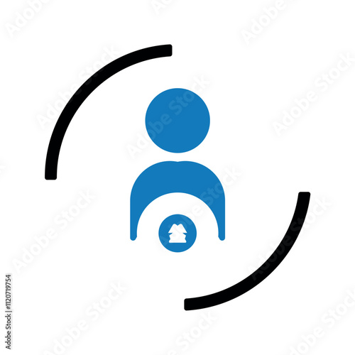 Decision making judgement icon.