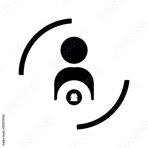 Decision making judgement icon.