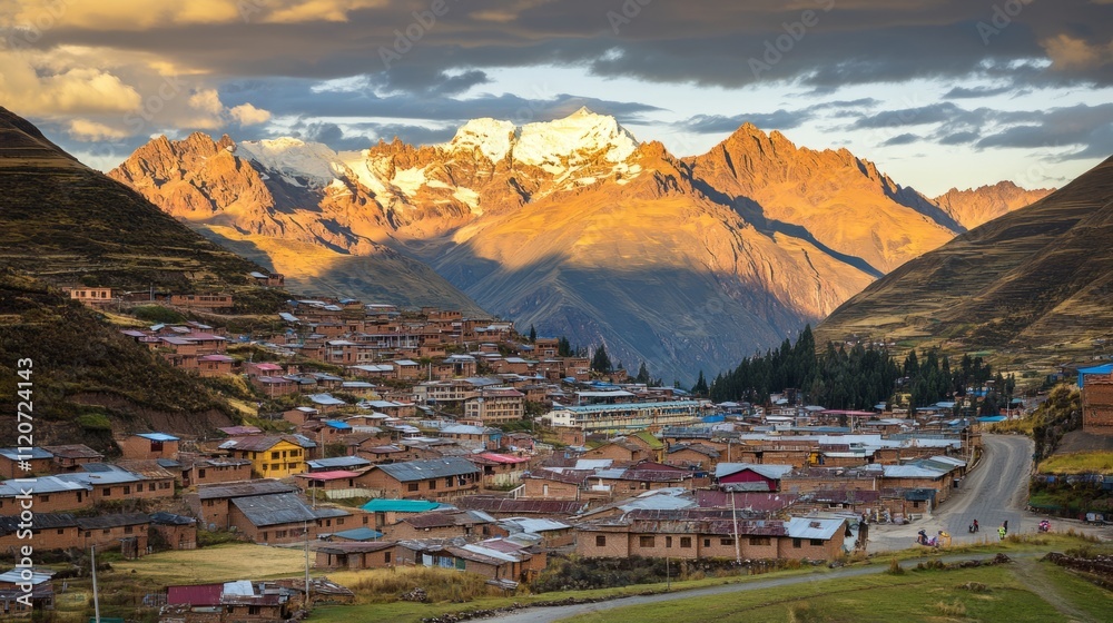 Fototapeta premium Distant mountains, mountain background