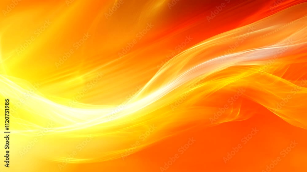 Abstract Orange and Yellow Swirling Wave Energy Background Abstract Orange and Yellow Swirling Wave Energy Background