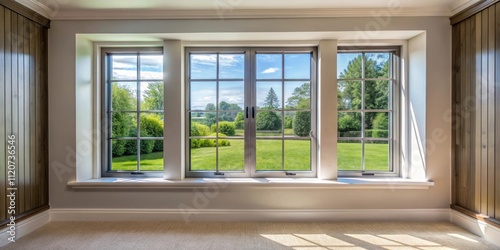 Elegant house window tinting creating a stylish and functional look in a modern home , sophistication