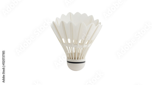 3D render illustration of a shuttlecock icon, isolated