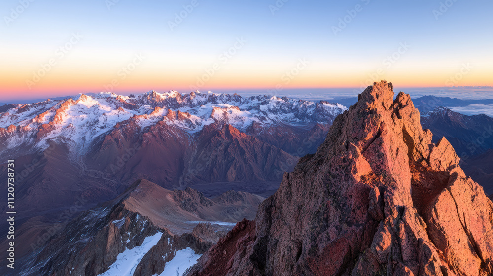 Obraz premium Sunrise Over the Alps