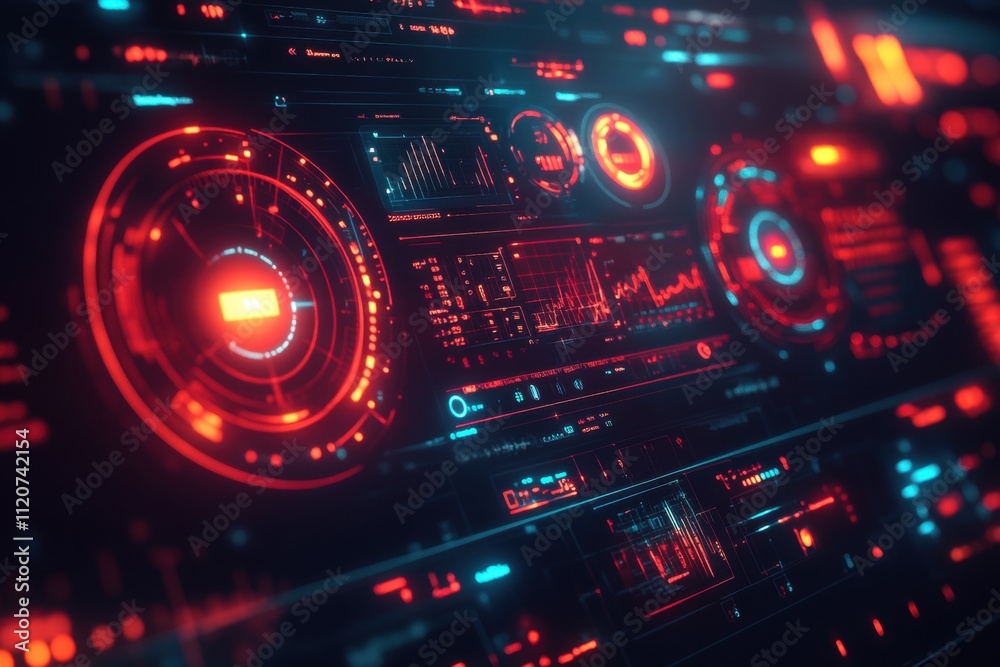Dynamic digital interface displaying data analytics technology environment futuristic viewpoint cyber concept Dynamic digital interface displaying data analytics technology environment futuristic viewpoint cyber concept