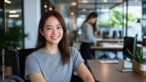 Confident young Asian businesswoman in wheelchair working in modern office, highlighting accessibility and inclusion in the workplace. Empowerment and diversity concept
Free Download Confident young Asian businesswoman in wheelchair working in modern office, highlighting accessibility and inclusion in the workplace. Empowerment and diversity concept
- GFXLoad