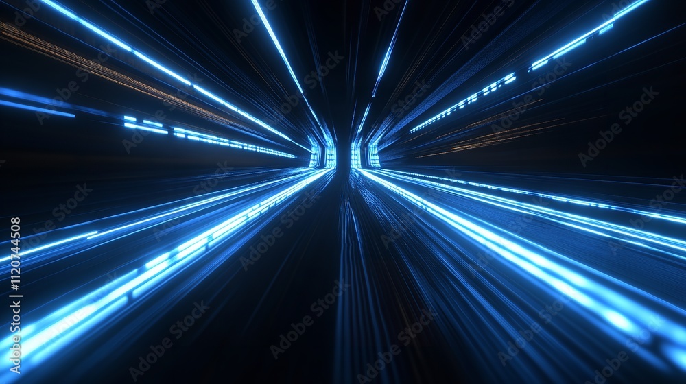 Abstract Blue Neon Lines Modern Speed Effect. Abstract Blue Neon Lines Modern Speed Effect.