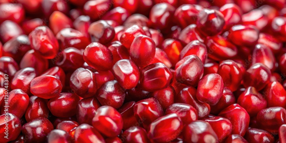 Close up of vibrant red pomegranate seeds , fresh, juicy, antioxidant, healthy, organic, fruit, delicious, nutrition, vitamins Close up of vibrant red pomegranate seeds , fresh, juicy, antioxidant, healthy, organic, fruit, delicious, nutrition, vitamins